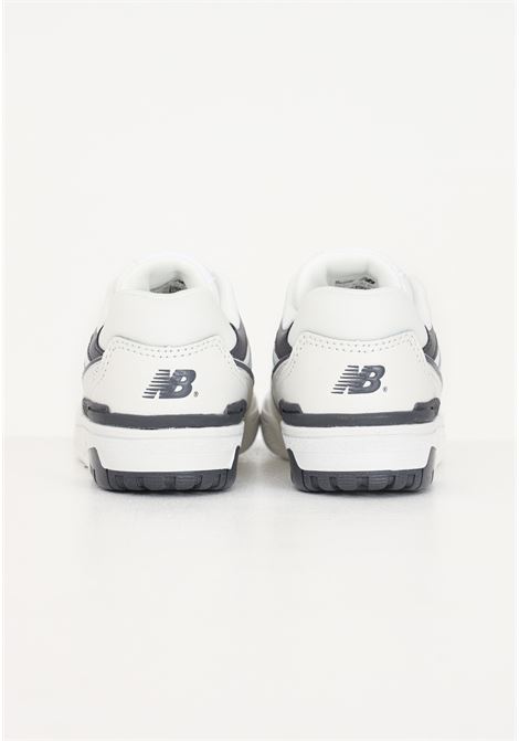 Sneakers da bambino bambina bianche e grigie PSB550 BH NEW BALANCE | PSB550BHWHITE